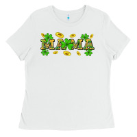 White St. Patricks Day mama Ladies Tee - Neo Western