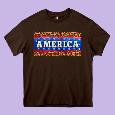 America License Plate Heavy Core Tee Designed By Hra Design Shop