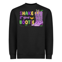 Black shake your bootie mardi gras Heavyweight Sweatshirt - MaliasSmallBusiness