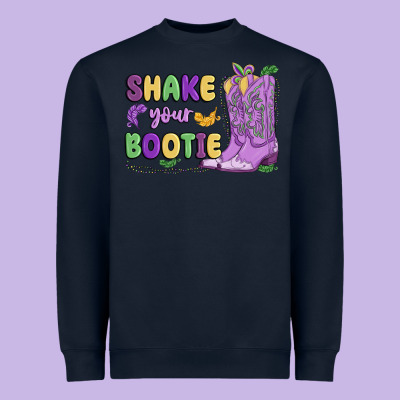 Shake Your Bootie Mardi Gras Heavyweight Sweatshirt Designed By Maliassmallbusiness