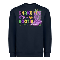 Navy shake your bootie mardi gras Heavyweight Sweatshirt - MaliasSmallBusiness