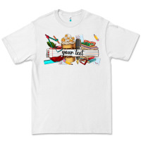 White costomized teachers name Premium Tee - AdoDesignShop