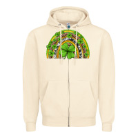 Sandshell western st patricks rainbow Zipper Hoodie - Jasminsmagicworld