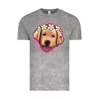 Jack Russel Floral Kopyası Vintage Tee | Teevron