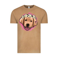 Vintage Camel jack russel floral kopyası Vintage Tee - Jasminsmagicworld