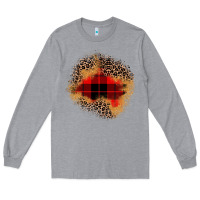 Heather Grey christmas patch Long Sleeve Tee - JahusDesignShop