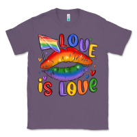 Lavender love is love lips Classic Tee - MaliasSmallBusiness