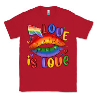 Red love is love lips Classic Tee - MaliasSmallBusiness