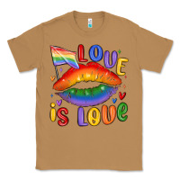 Toasted Coconut love is love lips Classic Tee - MaliasSmallBusiness