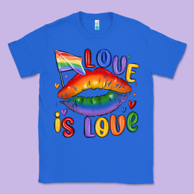Love Is Love Lips Classic Tee Designed By Maliassmallbusiness