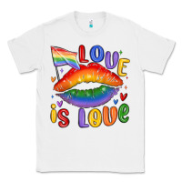 White love is love lips Classic Tee - MaliasSmallBusiness