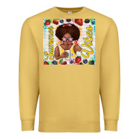 Antique Gold summer vibes afro kid Premium Sweatshirt - TumblerDesignByShophia