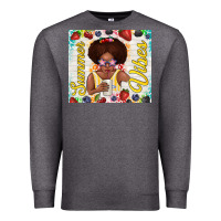 Charcoal Heather summer vibes afro kid Premium Sweatshirt - TumblerDesignByShophia