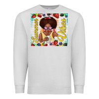 Dove Grey summer vibes afro kid Premium Sweatshirt - TumblerDesignByShophia
