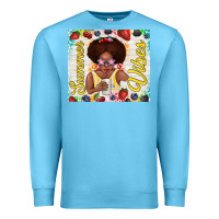 Ocean Blue summer vibes afro kid Premium Sweatshirt - TumblerDesignByShophia