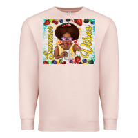 Pale Pink summer vibes afro kid Premium Sweatshirt - TumblerDesignByShophia