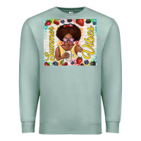 Seafoam summer vibes afro kid Premium Sweatshirt - TumblerDesignByShophia