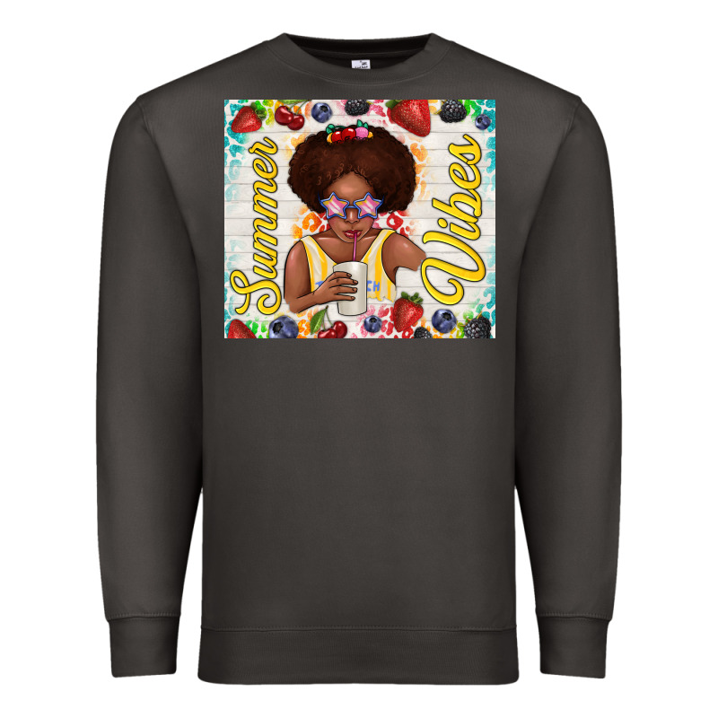 Summer Vibes Afro Kid Premium Sweatshirt by TumblerDesignByShophia | Teevron