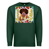 Sports Green summer vibes afro kid Premium Sweatshirt - TumblerDesignByShophia