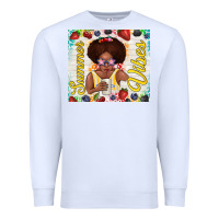 White summer vibes afro kid Premium Sweatshirt - TumblerDesignByShophia