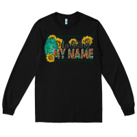 Black he knows my name isaiah 43 1 Long Sleeve Tee - NancyCooperArtShop