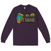 Plum he knows my name isaiah 43 1 Long Sleeve Tee - NancyCooperArtShop