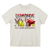 Cream diamonds are a girls best friends Heavy Core Tee - RacoonDesign