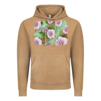 Vintage Camel pink roses with leopard background Vintage Hoodie - LillyAllenDesigns