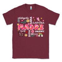 Burgundy ella es mama Classic Tee - JahusDesignShop
