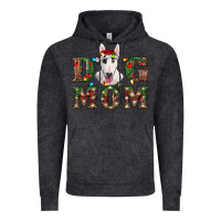 Vintage Black Christmas Dog Mom Bull Terrier Vintage Hoodie - RanaPortraitStore