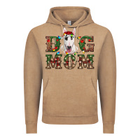 Vintage Coffee Christmas Dog Mom Bull Terrier Vintage Hoodie - RanaPortraitStore