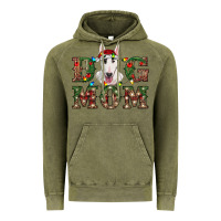 Vintage Olive Christmas Dog Mom Bull Terrier Vintage Hoodie - RanaPortraitStore