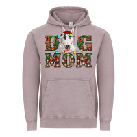 Vintage Zinc Christmas Dog Mom Bull Terrier Vintage Hoodie - RanaPortraitStore