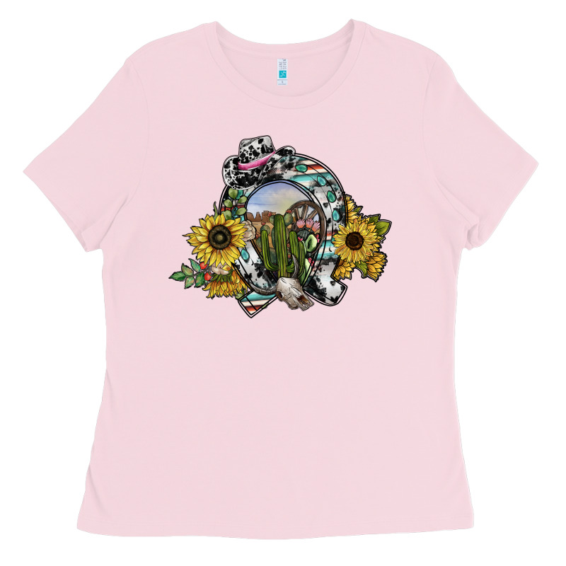 Western Horseshoe Ladies Tee by SublimationCraftShop | Teevron