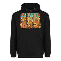 Black Crazy grateful and thankful Heavyweight Hoodie - NancyCooperArtShop