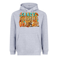 Heather Grey Crazy grateful and thankful Heavyweight Hoodie - NancyCooperArtShop