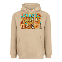 Mushroom Crazy grateful and thankful Heavyweight Hoodie - NancyCooperArtShop