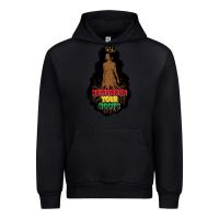 Black Remember your roots Urban Hoodie - FaDigitalArtStudio