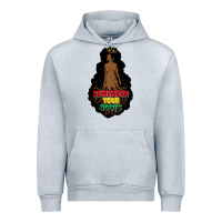 Heather Grey Remember your roots Urban Hoodie - FaDigitalArtStudio