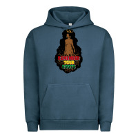 Pigment Midnight Navy Remember your roots Urban Hoodie - FaDigitalArtStudio