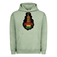 Pigment Oil Green Remember your roots Urban Hoodie - FaDigitalArtStudio