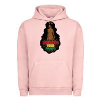 Pigment Salmon Remember your roots Urban Hoodie - FaDigitalArtStudio