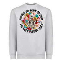 Heather Grey would ya look at that my last flying fuck Heavyweight Sweatshirt - MaliasSmallBusiness