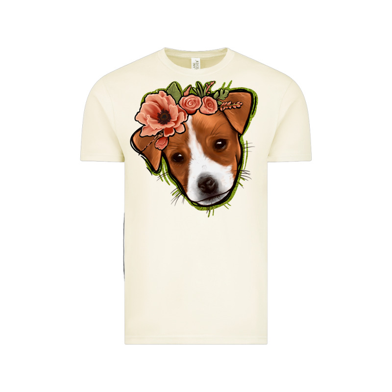 Jack Russel Floral Vintage Tee by Jasminsmagicworld | Teevron
