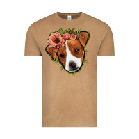 Vintage Camel jack russel floral Vintage Tee - Jasminsmagicworld