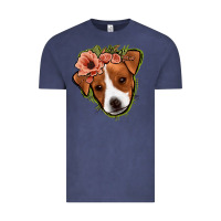 Vintage Denim jack russel floral Vintage Tee - Jasminsmagicworld