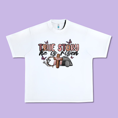 True Story He Is Risen Urban Heavy Tee Designed By Maliassmallbusiness
