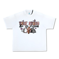 White true story he is risen Urban Heavy Tee - MaliasSmallBusiness