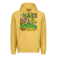 Antique Gold Mardi Gras drinking team Premium Hoodie - HowdyJamesFarm