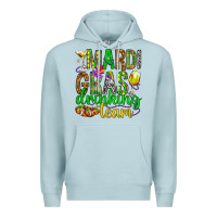 Blue Mist Mardi Gras drinking team Premium Hoodie - HowdyJamesFarm